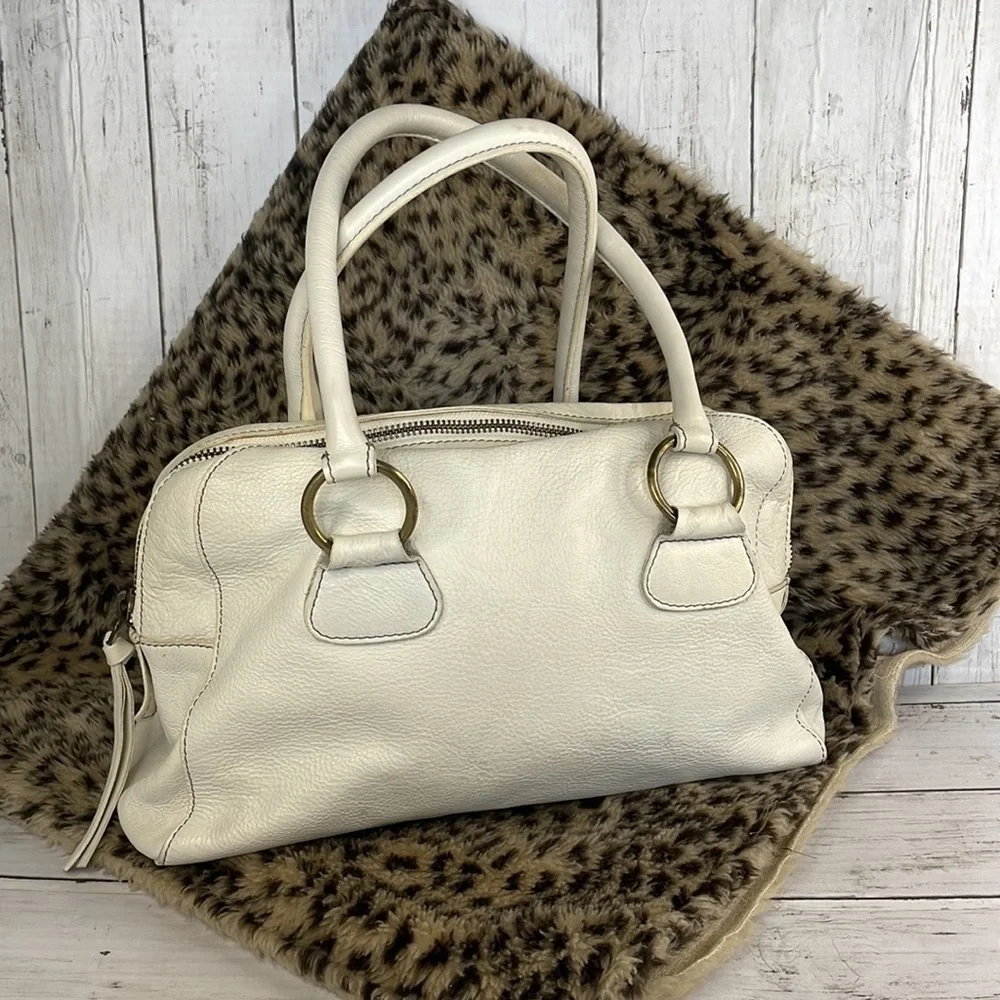 Boden Cream Satchel Bag
